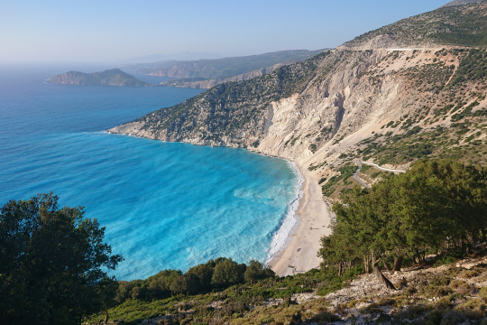 Myrtos Beach auf Kefalonia